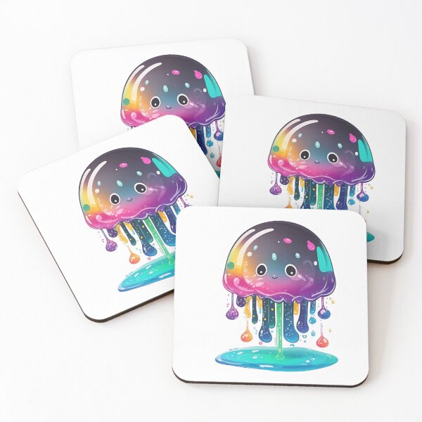 Item preview, cute  jellyfish in the blue sea designed and sold by jkrphoto.