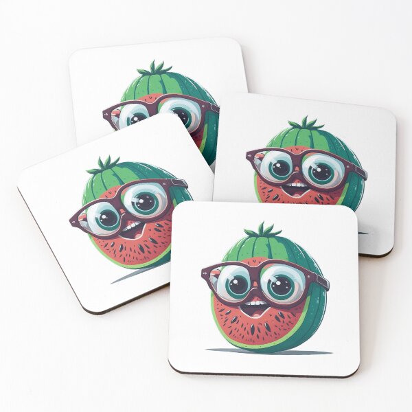 Item preview, watermelon, fruit, glasses, strange, weird designed and sold by Chemikal1993.