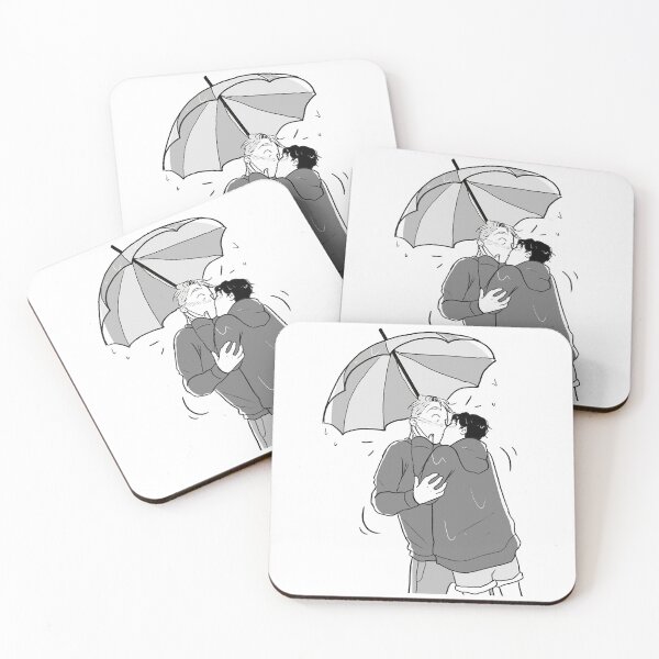 Item preview, Heartstopper - Charlie Spring and Nick Nelson kissing in the rain designed and sold by UnaiCebrino.