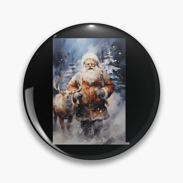 Item preview, Santa and His Deer - Christmas Eve Close-Up Design  	 designed and sold by fkefepfglc64.