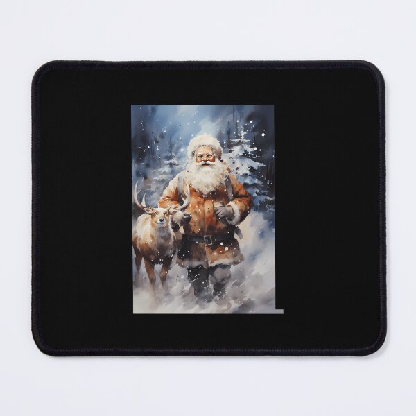 Item preview, Santa and His Deer - Christmas Eve Close-Up Design designed and sold by fkefepfglc64.