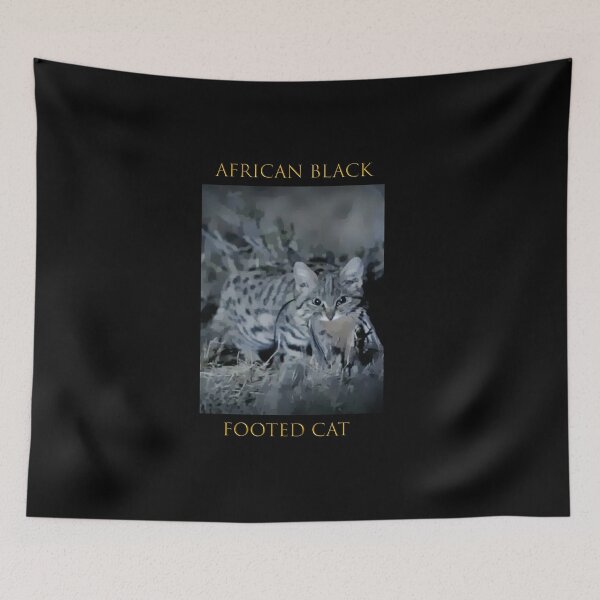 Item preview, African Black Footed Cat Hunting designed and sold by Croneda.