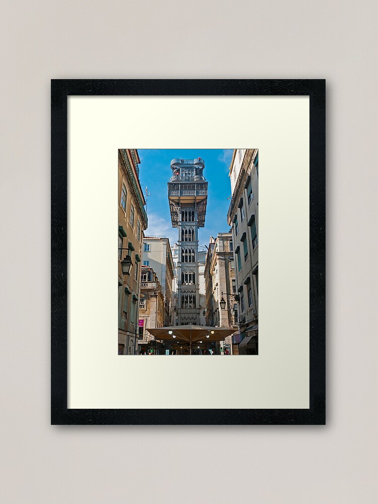 Alternate view of Elevador de Santa Justa Framed Art Print