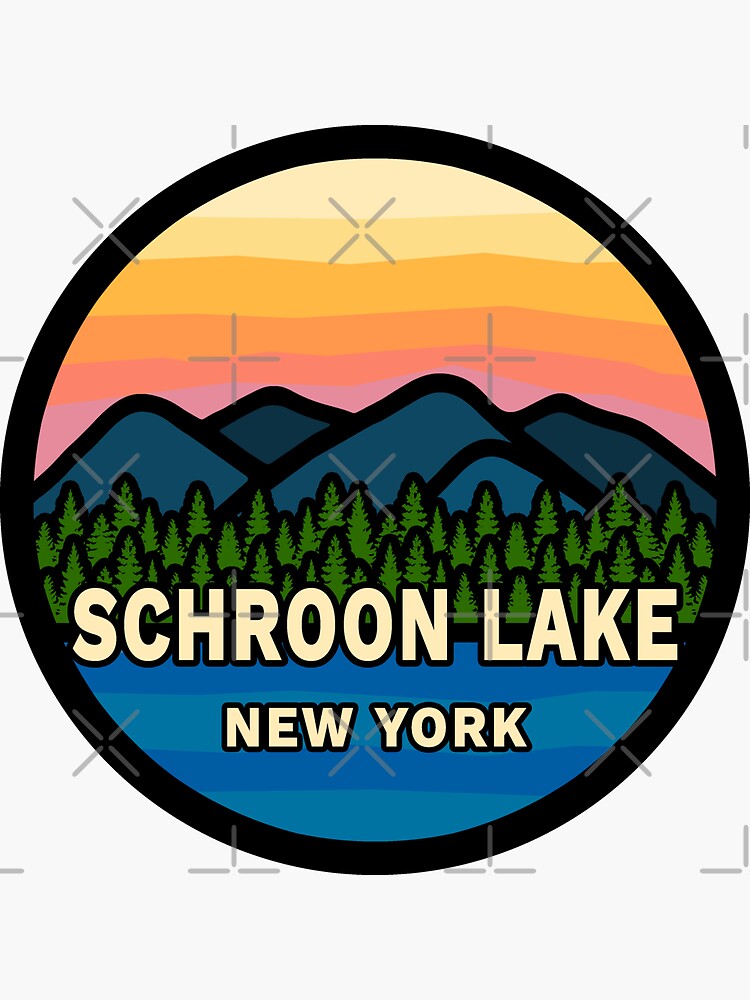"Schroon Lake New York Sunset" Sticker for Sale by VanyaKar Redbubble