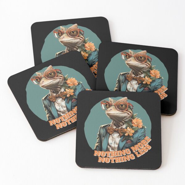 Item preview, Sophisticated Lizard in Glasses and Suit. Style Art Deco, Elegance designed and sold by NUGRAFIKA.