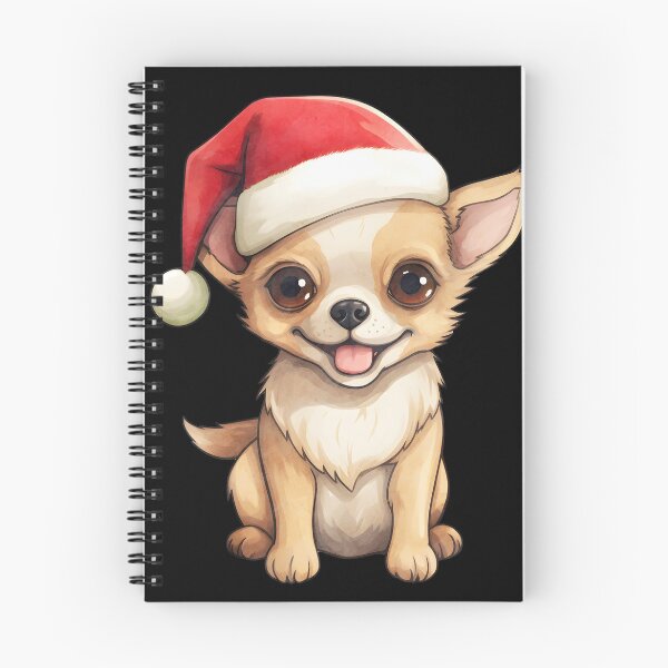 Item preview, Chihuahua in Santa Hat - Festive Christmas Dog  designed and sold by ElLocoMus.
