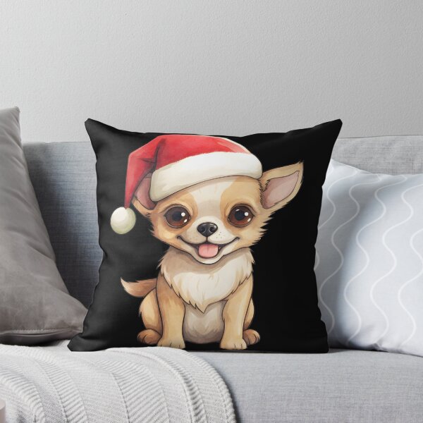 Item preview, Chihuahua in Santa Hat - Festive Christmas Dog  designed and sold by ElLocoMus.