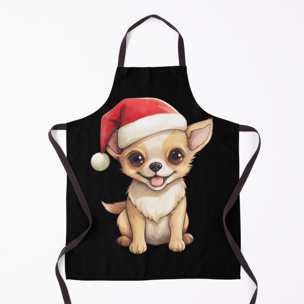 Item preview, Chihuahua in Santa Hat - Festive Christmas Dog  designed and sold by ElLocoMus.