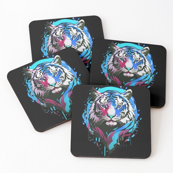 Item preview, Detailed Colorful Tiger Face Iluustration designed and sold by Noblegraphics.