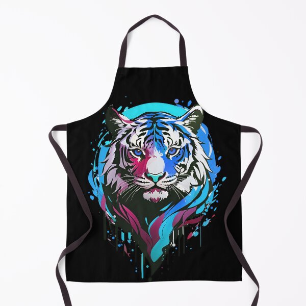 Item preview, Detailed Colorful Tiger Face Iluustration designed and sold by Noblegraphics.
