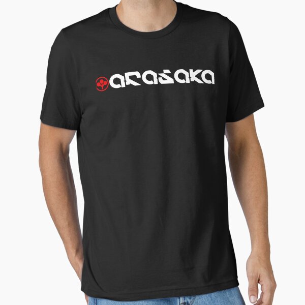 Vista previa del artículo con la obra «Logotipo de Arasaka con texto, logotipo de Arasaka Corporation, Cyberpunk», diseñado y vendido por Laverneulau.