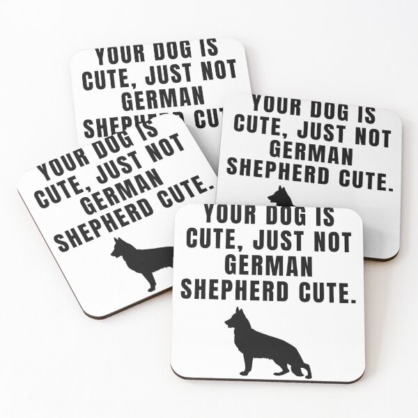 Item preview, Your Dog Is Cute Just Not German Shepherd Cute Black Text Silhouette designed and sold by GSDDESIGNMERCH.