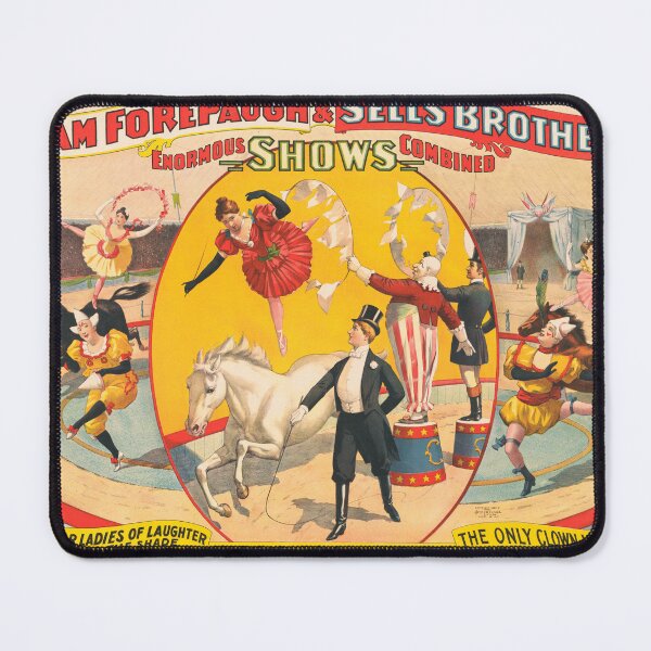 Item preview, STK501832A-Vintage circus poster showing women performers and clowns. designed and sold by StocktrekImages.