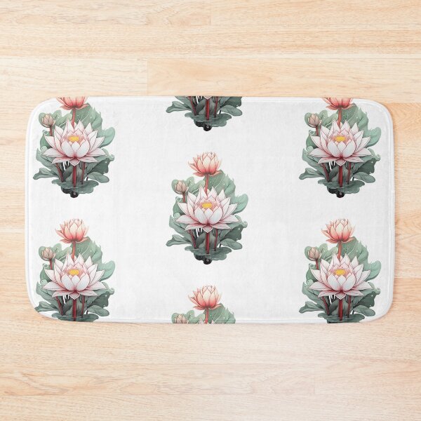 Item preview, Blooming pink lotus buds designed and sold by Vansky-Art.