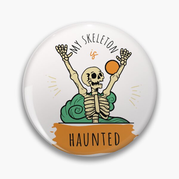 Item preview, Funny Spoonie Chronic Illness Chronic Pain Halloween My Skeleton is Haunted designed and sold by positivelyrheum.