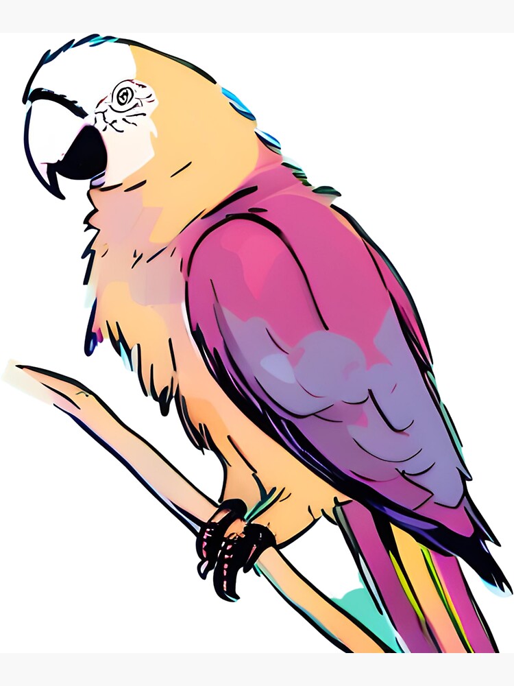 silueta de guacamayo