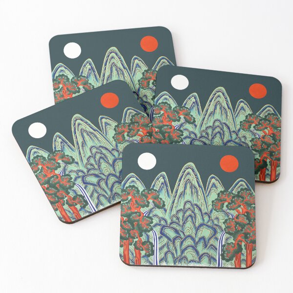 Item preview, Korean Traditional Landscape painting designed and sold by VeronicaPrint.