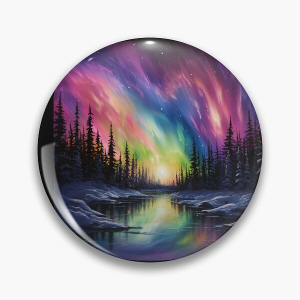 Item preview, aurora borealis painting designed and sold by babidi34.