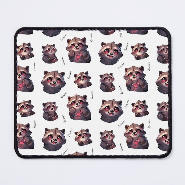 Item preview, Enthralled Raccoon Sticker Pack Sticker and T-shirt design by Zeesdesign designed and sold by ZEESDESIGN.