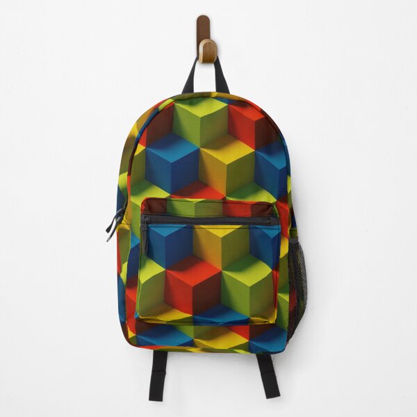 Item preview, Red cube, blue cube, green cube, yellow cube designed and sold by Angry Swan Designs.