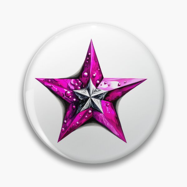 Item preview, Star Design Fuchsia, purple, gray, silver, black 2 designed and sold by Highlandkings.