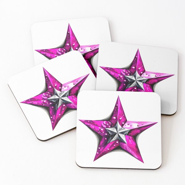 Item preview, Star Design Fuchsia, purple, gray, silver, black 2 designed and sold by Highlandkings.