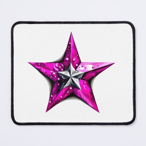 Item preview, Star Design Fuchsia, purple, gray, silver, black 2 designed and sold by Highlandkings.