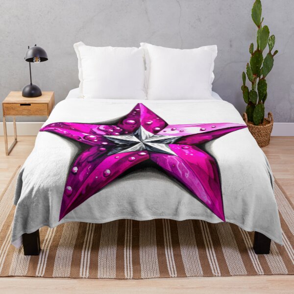 Item preview, Star Design Fuchsia, purple, gray, silver, black 2 designed and sold by Highlandkings.