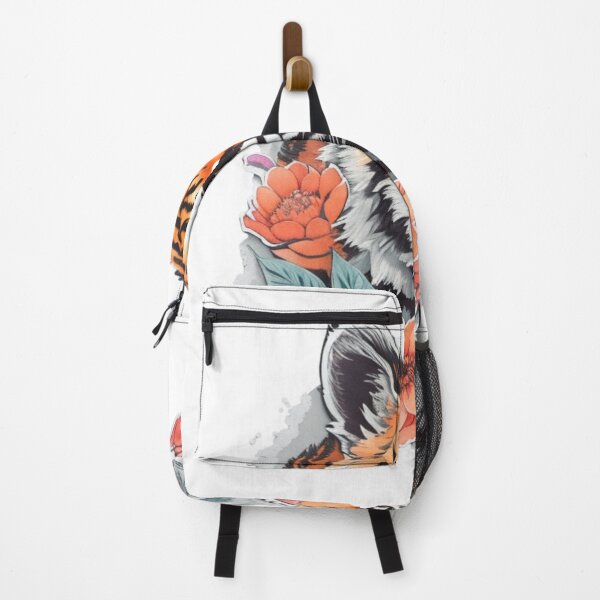 Item preview, Bengal Tiger in the bushes with Watercolor Flowers designed and sold by YourNameMatters.