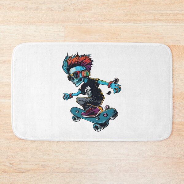 Item preview, Skateboarding Skeleton designed and sold by OrganicCharm.