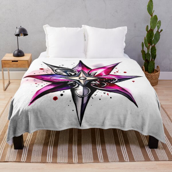 Item preview, Star Design Fuchsia, purple, gray, silver, black 3 designed and sold by Highlandkings.