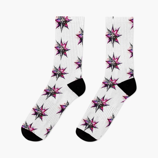 Item preview, Star Design Fuchsia, purple, gray, silver, black 3 designed and sold by Highlandkings.