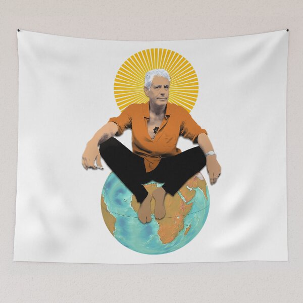 Item preview, Anthony Bourdain Travel God designed and sold by AdFreeBrice.