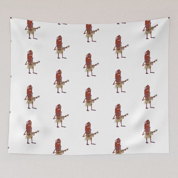 Item preview, Hawaii Funny Sausage playing ukulele designed and sold by luvrest.