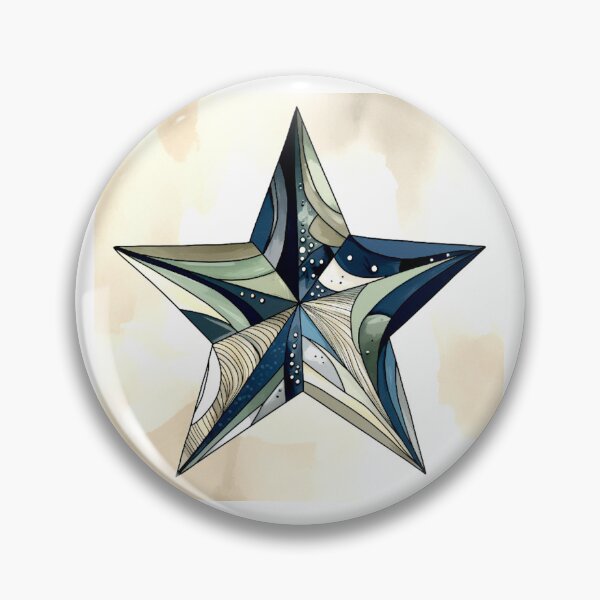 Item preview, Star Design Khaki, navy, white, gray, black designed and sold by Highlandkings.