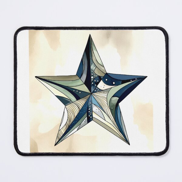 Item preview, Star Design Khaki, navy, white, gray, black designed and sold by Highlandkings.