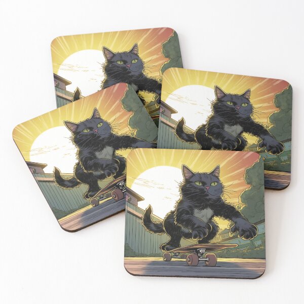 Item preview, Cat Skateboarding 01 designed and sold by MySportsArt.