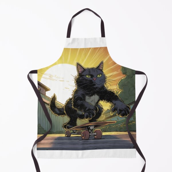 Item preview, Cat Skateboarding 01 designed and sold by MySportsArt.