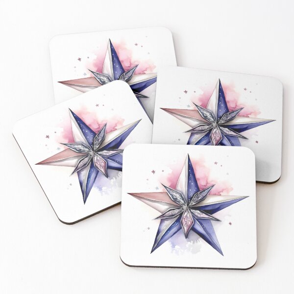 Item preview, Star Design Lavender, blush, navy, gray, silver 2 designed and sold by Highlandkings.