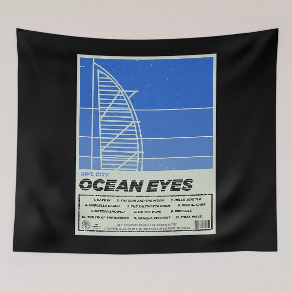 Item preview, Owl City - Ocean Eyes Retro Poster  	 designed and sold by jefferyeiman.