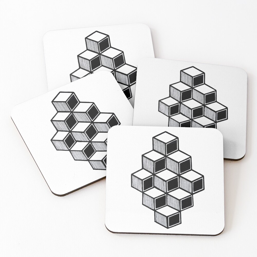 Item preview, Coasters (Set of 4) designed and sold by EyeCreateLines.