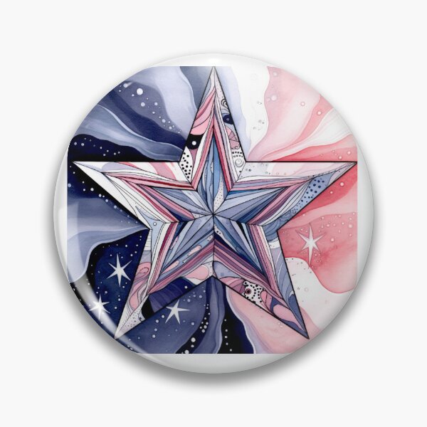 Item preview, Star Design Lavender, blush, navy, gray, silver designed and sold by Highlandkings.