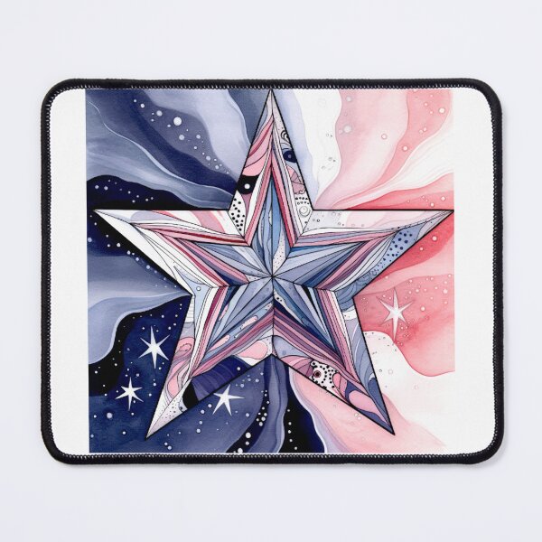 Item preview, Star Design Lavender, blush, navy, gray, silver designed and sold by Highlandkings.
