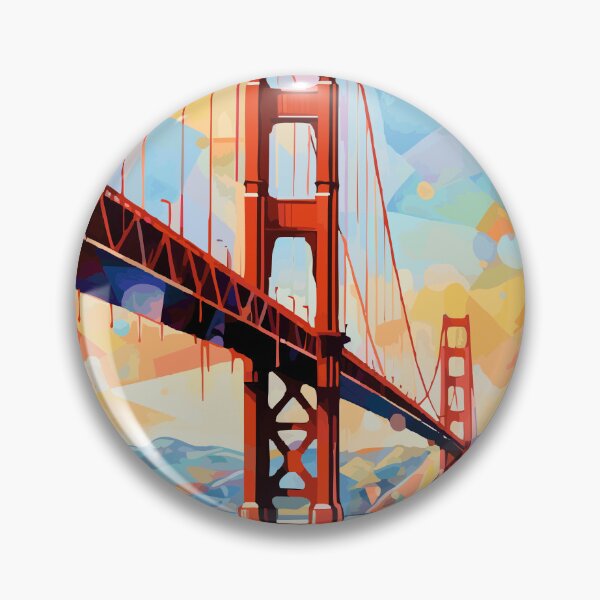 Item preview, Golden Gate Bridge Abstract Art - California  designed and sold by ArsUrbis.