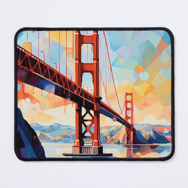 Item preview, Golden Gate Bridge Abstract Art - California designed and sold by ArsUrbis.