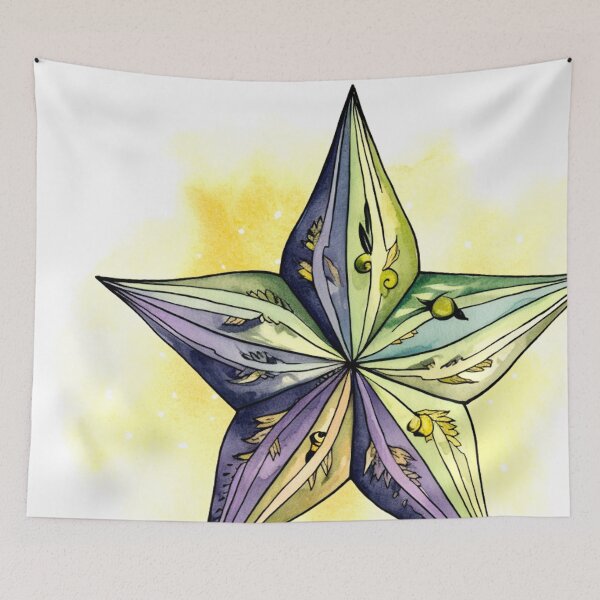 Item preview, Star Design Lavender, sage, cream, gold, black designed and sold by Highlandkings.