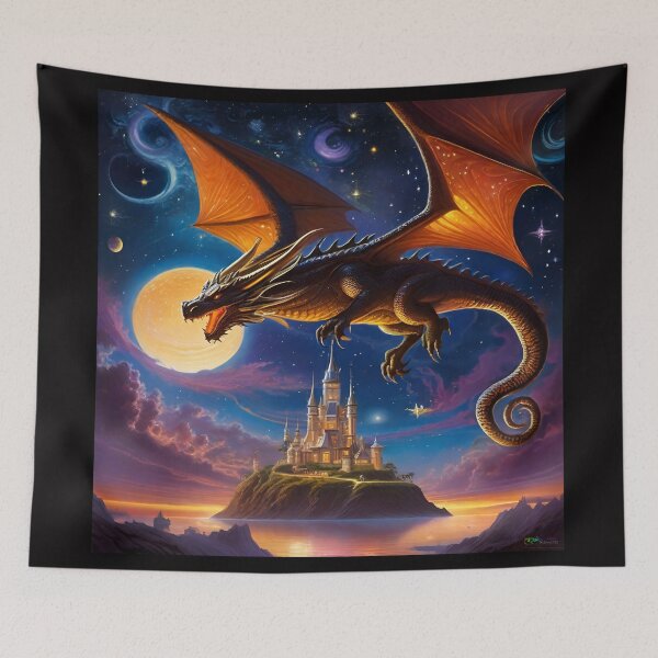 Item preview, Dragon Castle | Surreal Sci-Fi Fantasy 7 designed and sold by Benito Del Ray.