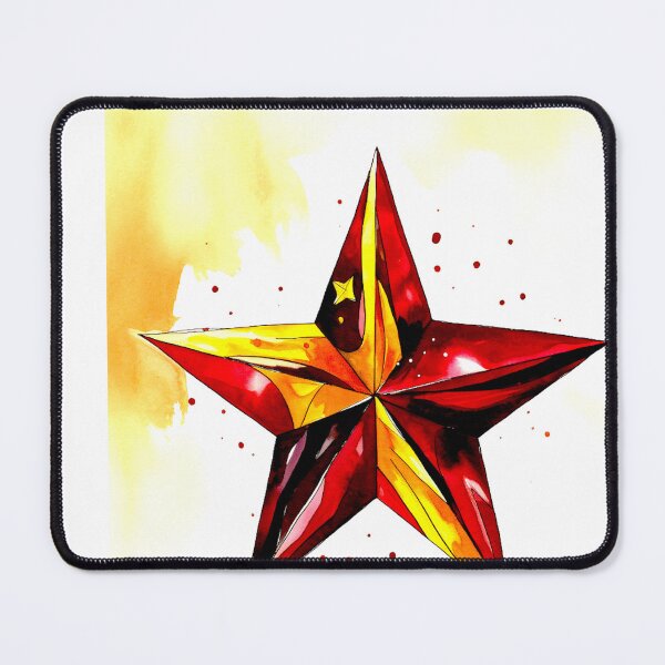 Item preview, Star Design Maroon, gold, beige, brown, cream 2 designed and sold by Highlandkings.