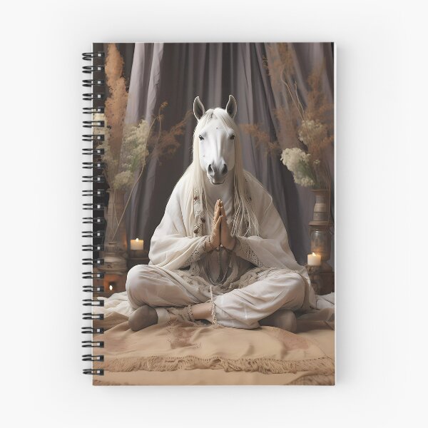 Item preview, Mindful horse meditating designed and sold by the99thstudio.
