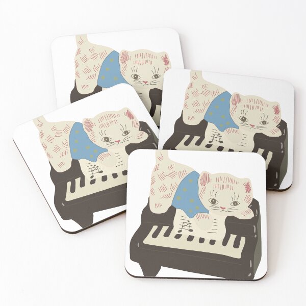 Item preview, Vintage Piano Cat designed and sold by sincerelyeggy.